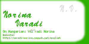 norina varadi business card